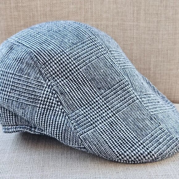 Men Hat Gatsby Gray Cap Hat Newsboy Hat Size 58 New - Picture 11 of 12